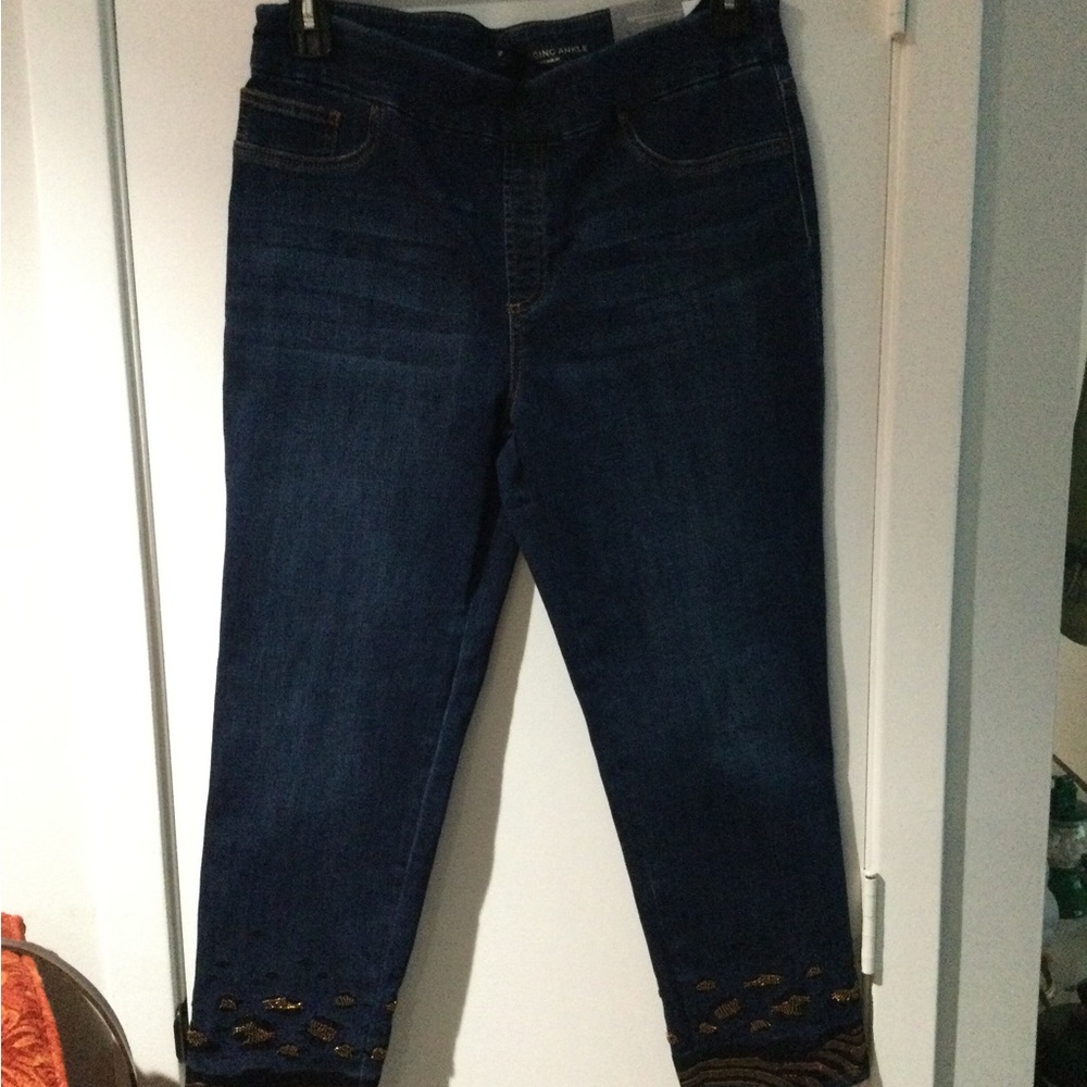Women's leopard detail Jeans